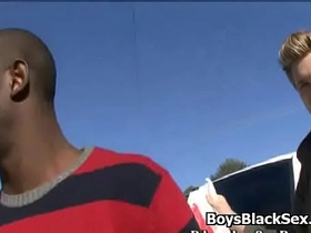 Blacks on boys - gay interracial nasty fuck video 13