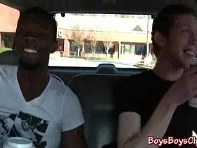 Nasty black dude fuck white boy bareback style 07