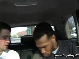 Interracial gay bareback porn video 32