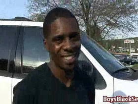 Interracial hardcore gay bareback fucking 15