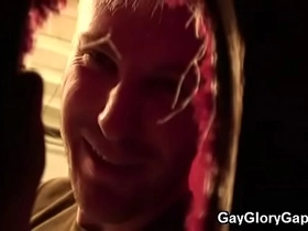 Gay interracial handjob and bbc sucking 10