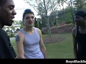 Blacks on boys - nasty gay interracial hardcore action 19